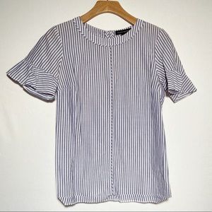 Banana Republic Striped Bell Sleeve‎ Top